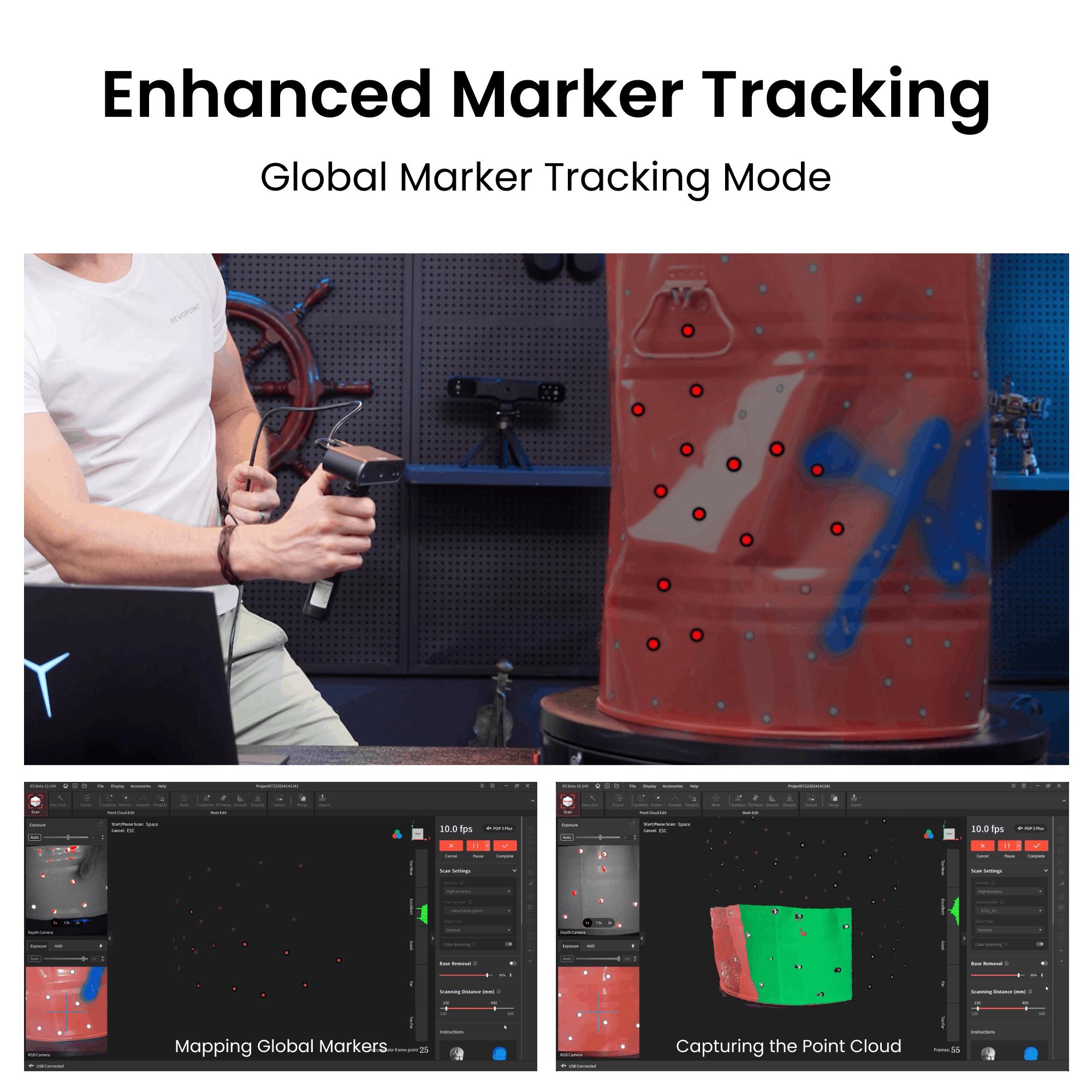 POP 3 Plus 3D Scanner Overview - Tracking Mode