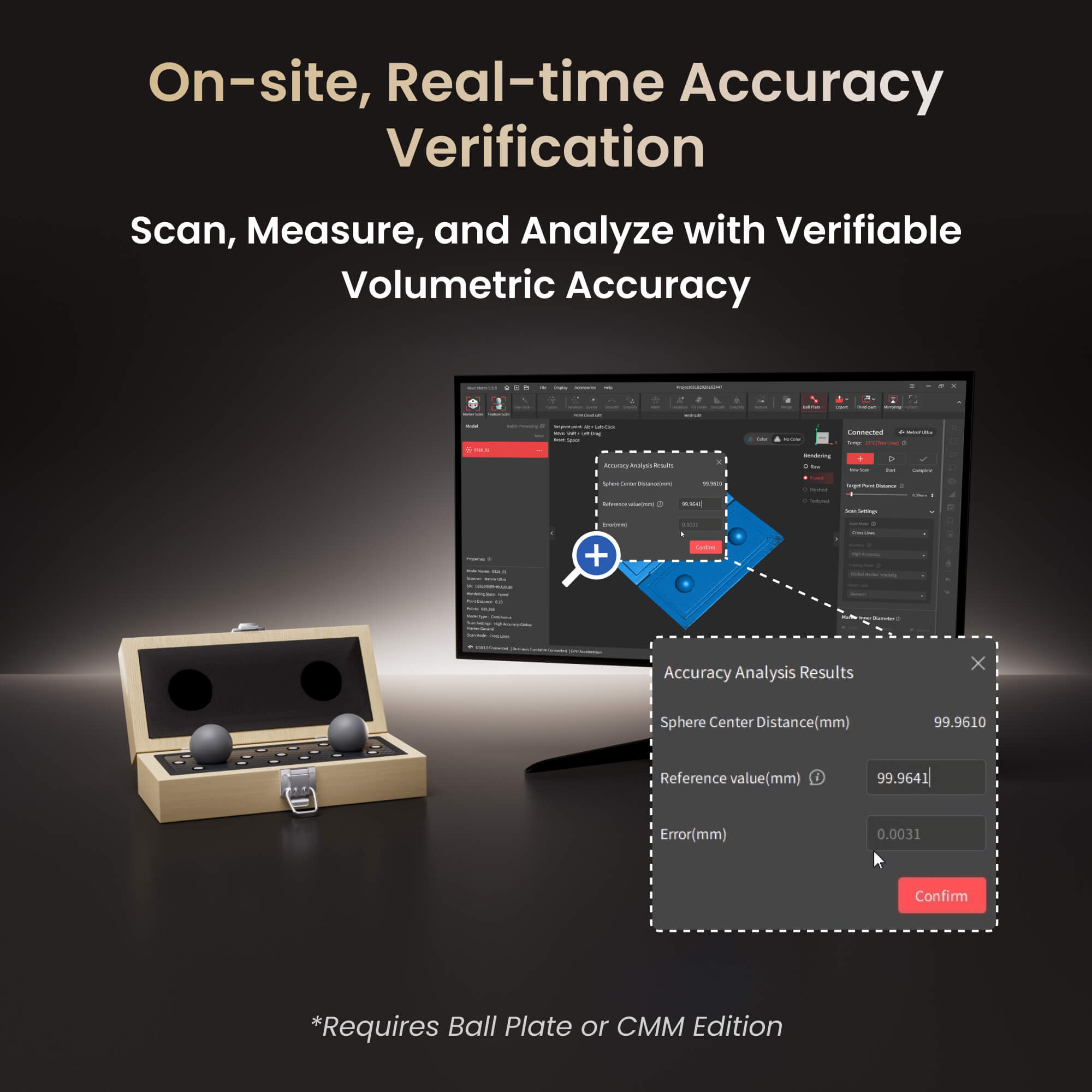 Revopoint MetroY Ultra: High-Performance Wireless 3D Scanner for Small to Medium Workpieces