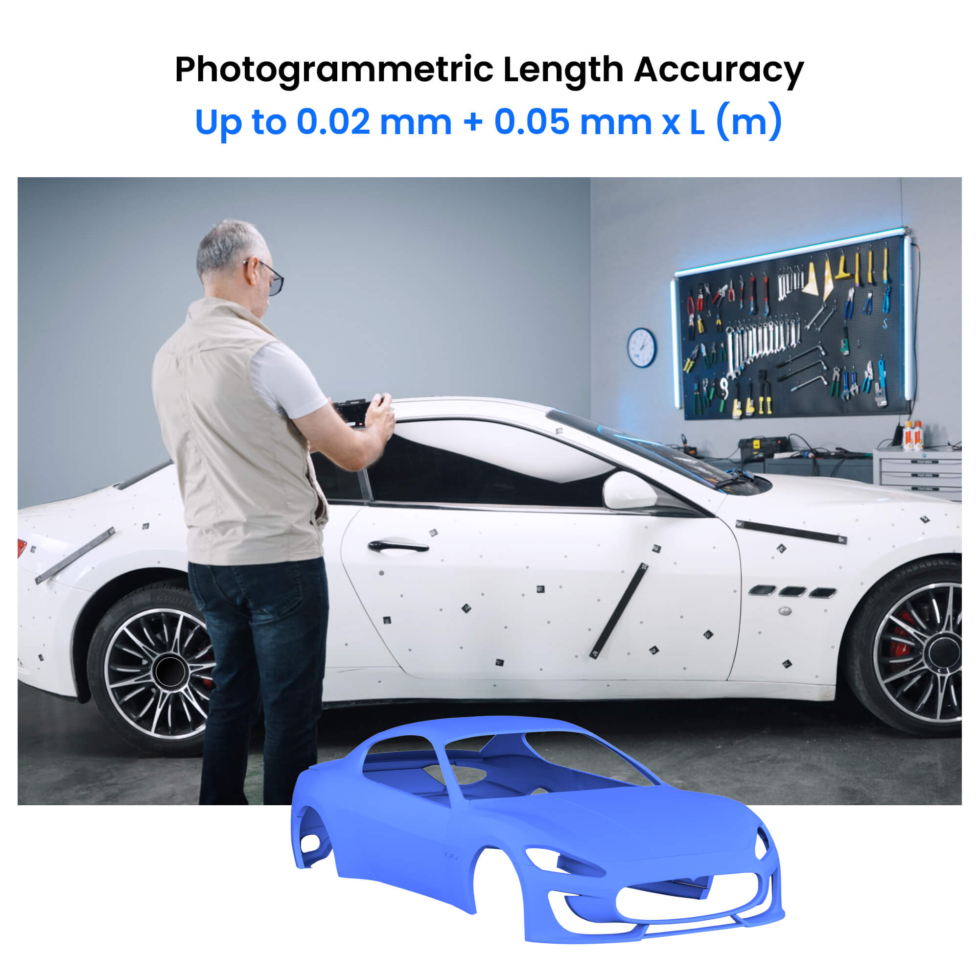 MIRACO Plus 3D Scanner Overview - Photogrammetric Length Accuracy