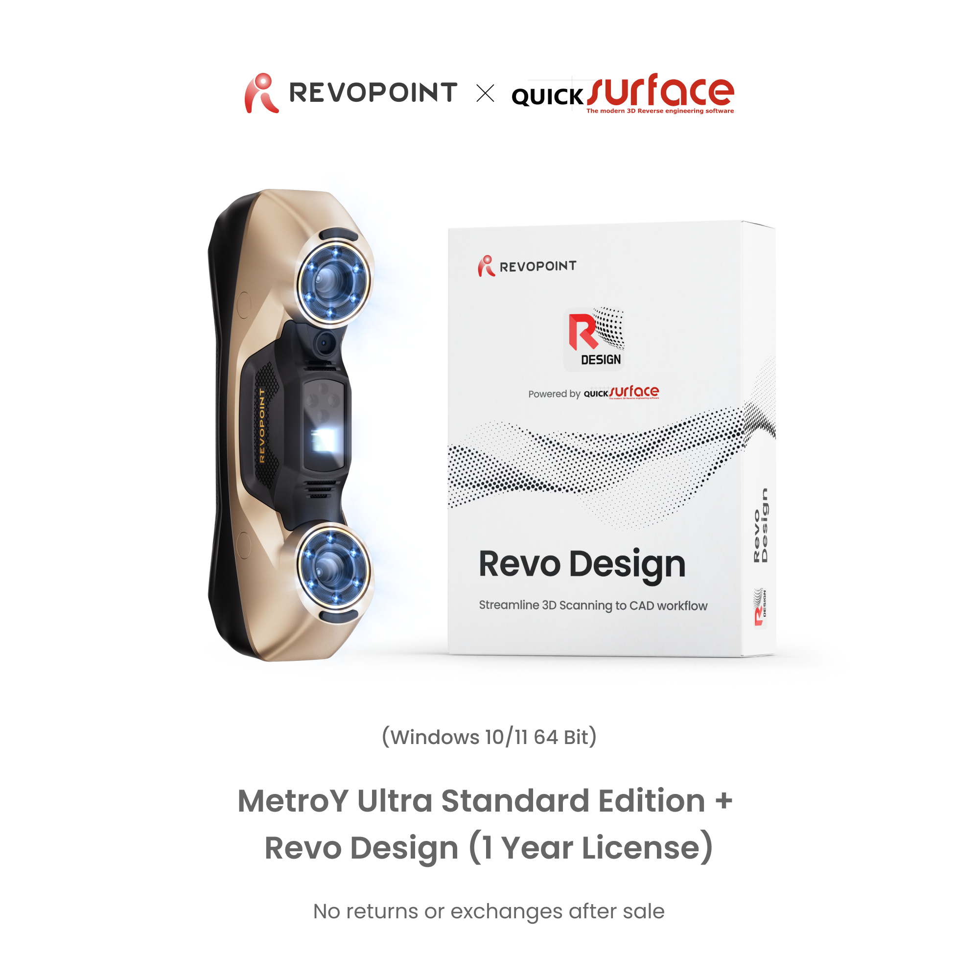 Revopoint MetroY Ultra: High-Performance Wireless 3D Scanner for Small to Medium Workpieces