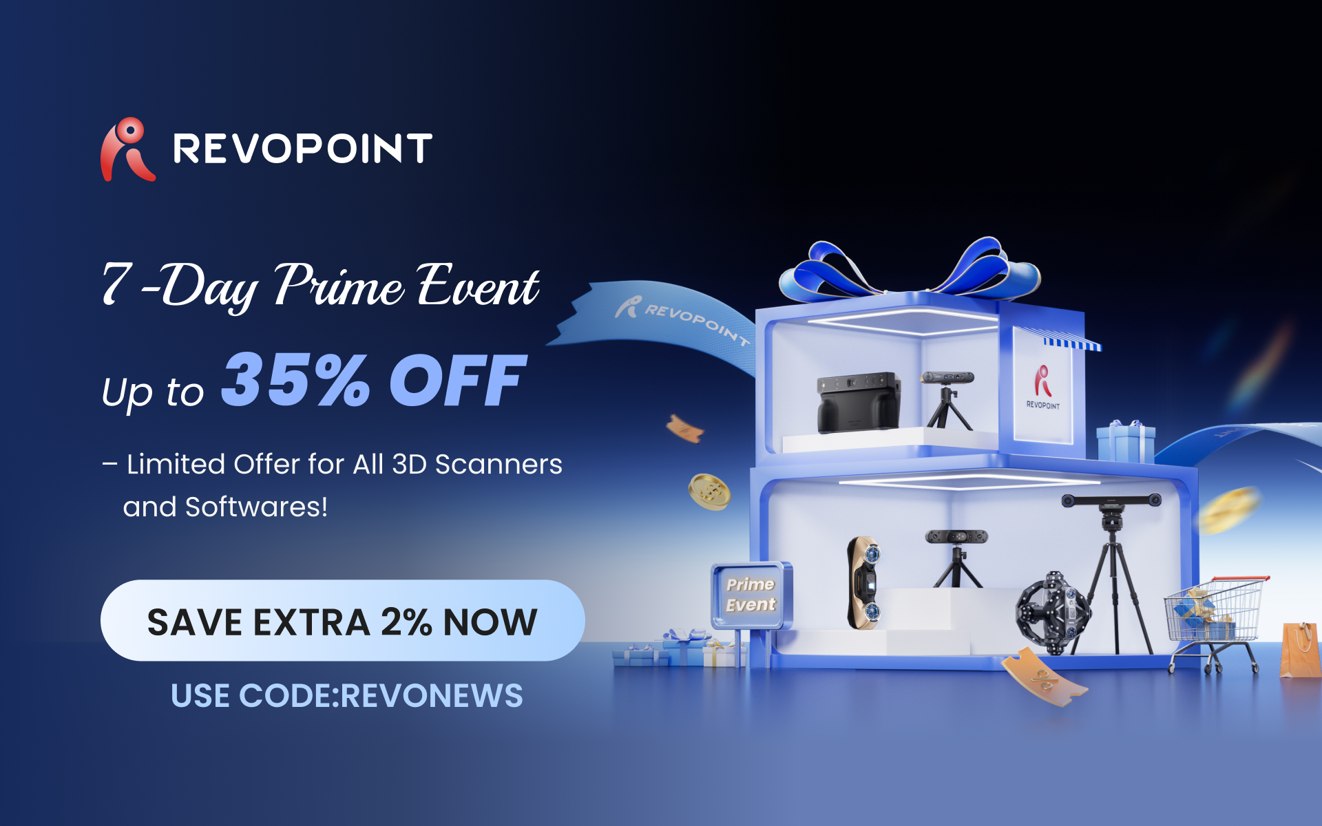 Revopoint Prime Day Sale Starts Now — Save Up to 20% on Selected 3D Scanners