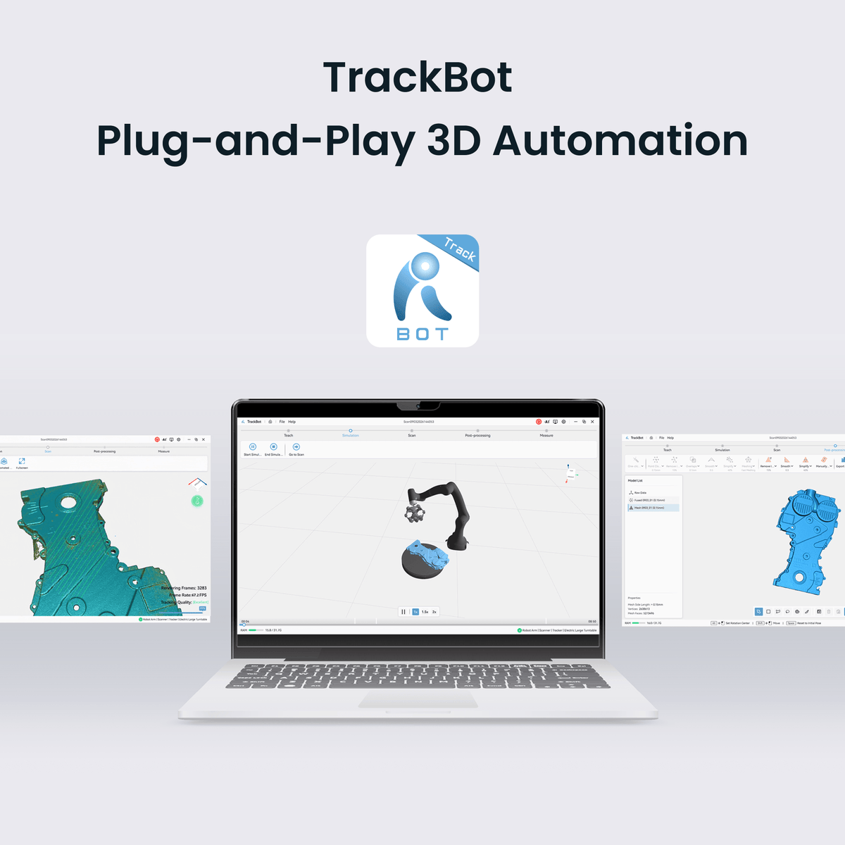 Metrohub 09TR: Robotic Optical Tracking 3D Scanning System for Automated Scanning & Inspection