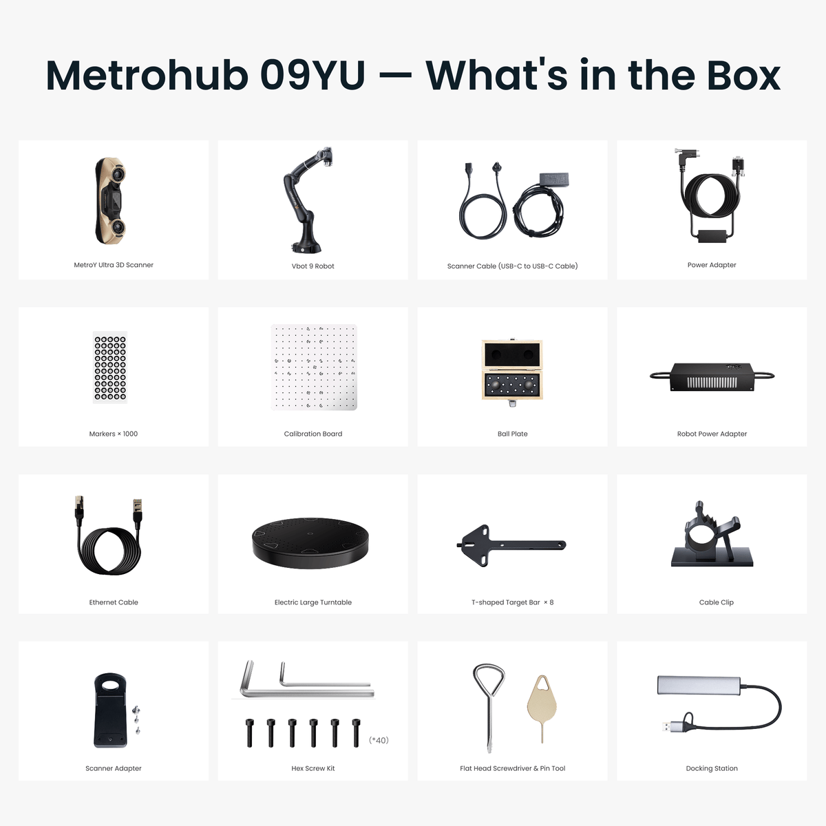 Metrohub 09YU: Robotic Blue Laser 3D Scanning System for High-Precision Scanning & Measurement