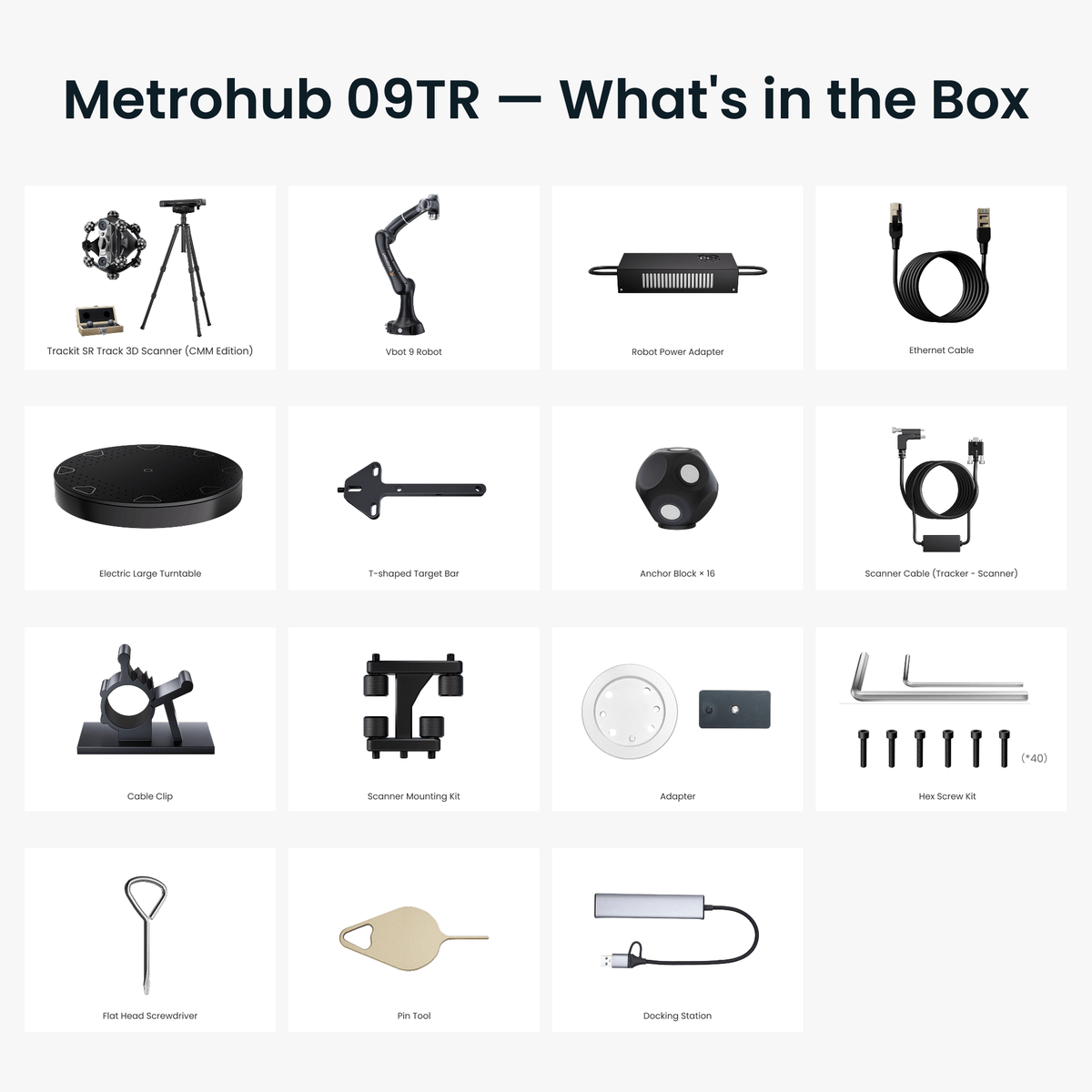 Metrohub 09TR: Robotic Optical Tracking 3D Scanning System for Automated Scanning & Inspection