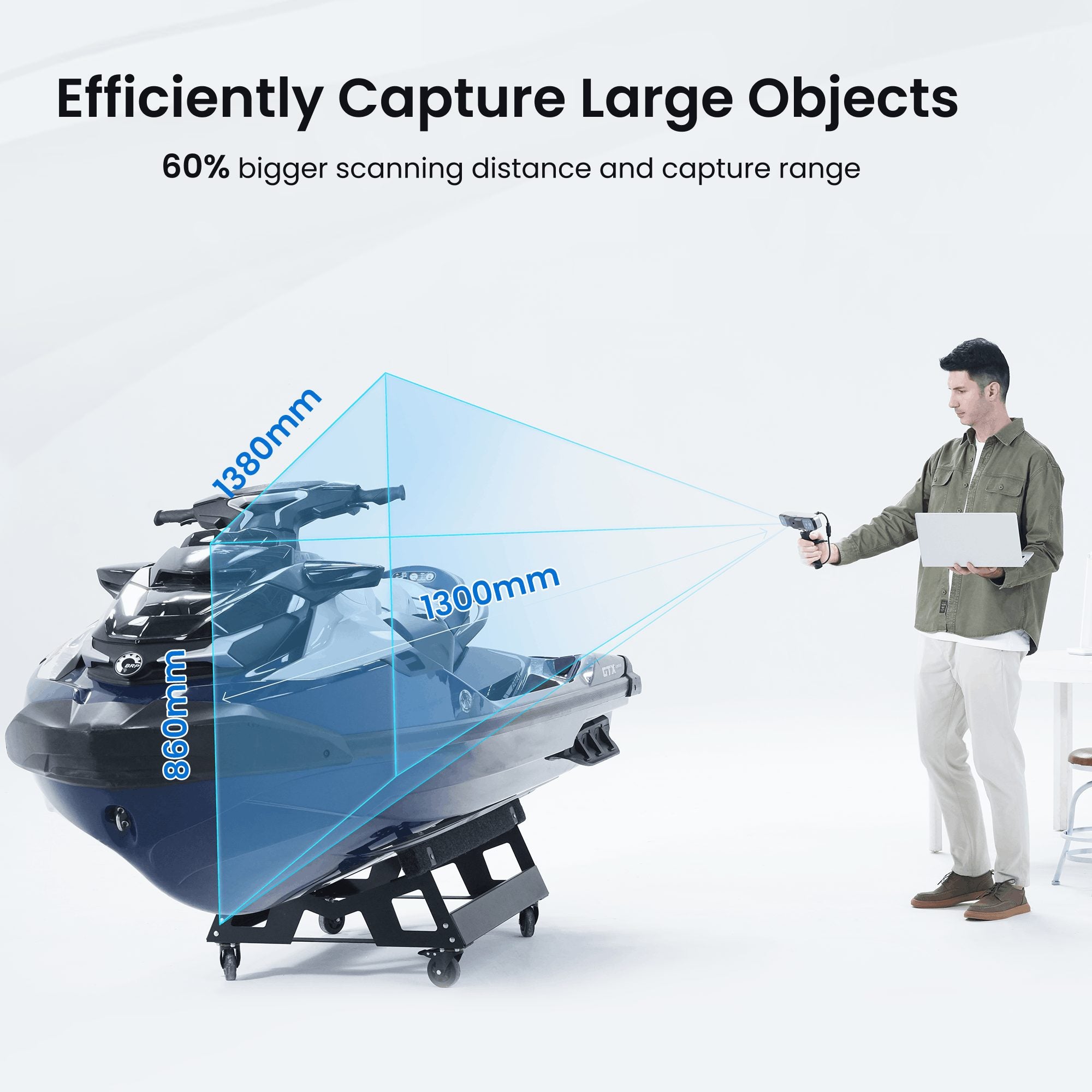 RANGE 2 3D Scanner: Fast and Powerful Large Object 3D Scanning