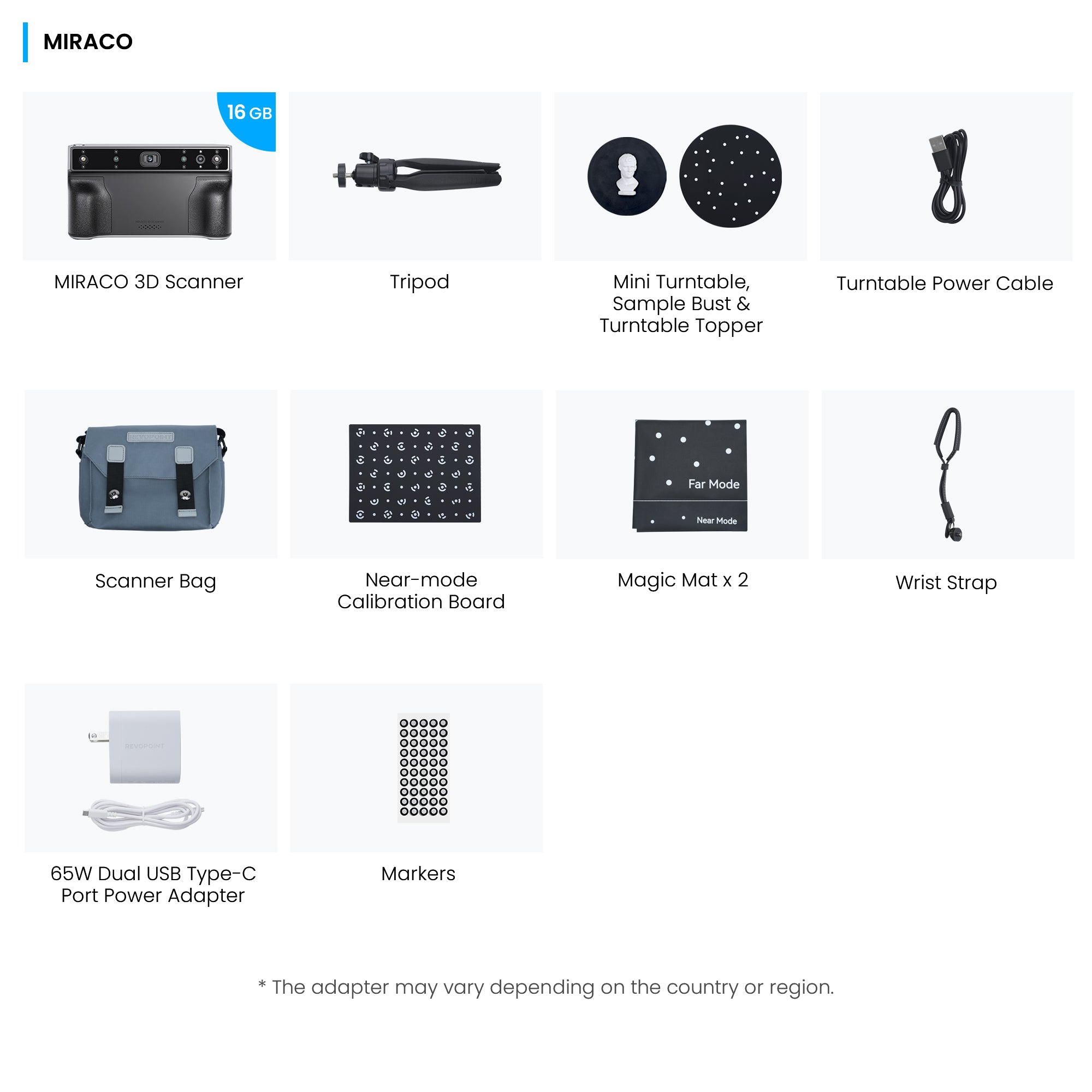 Revopoint MIRACO: Standalone 3D Scanner for Small to Large Objects Scanner