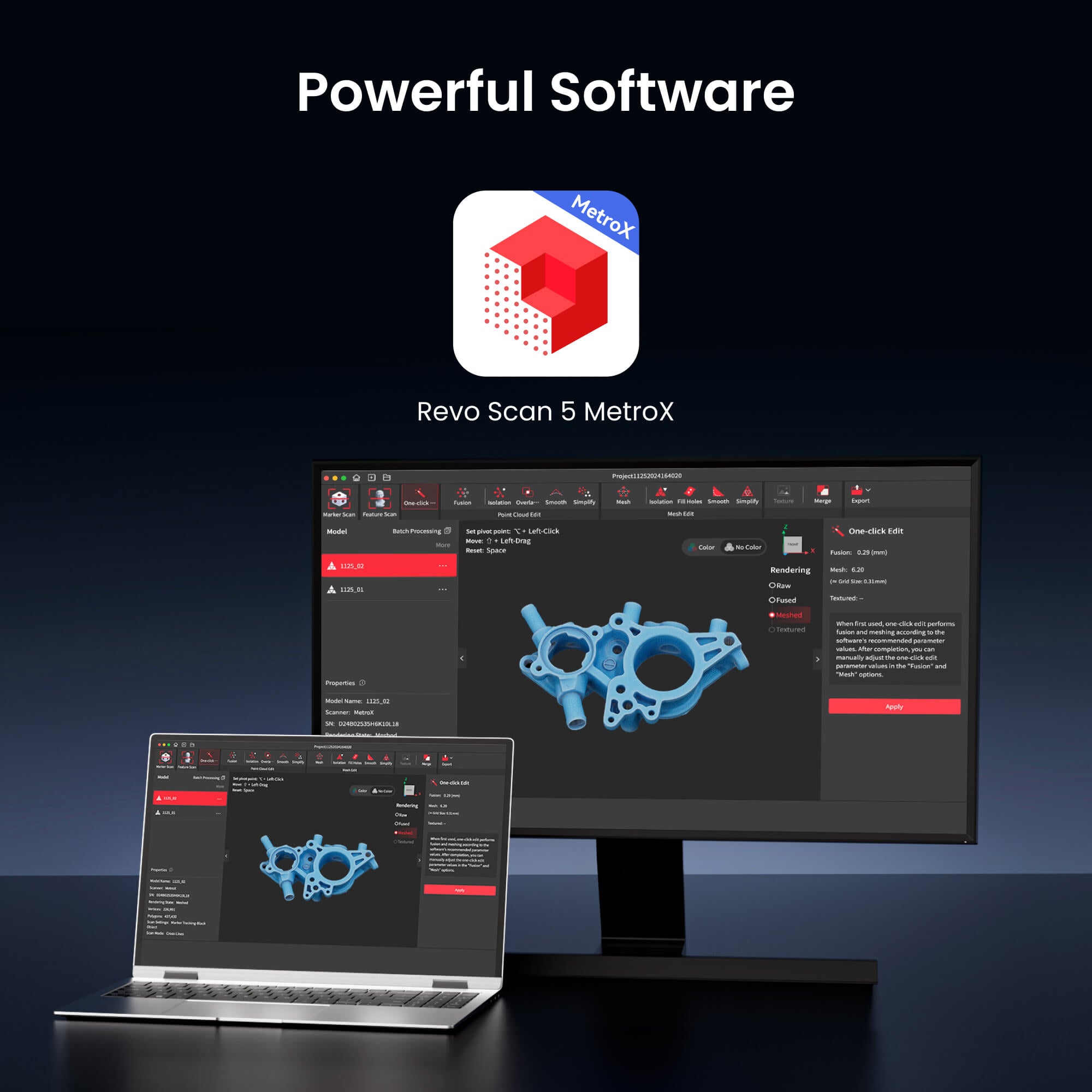 MertroX 3D Scanner Overview - Software