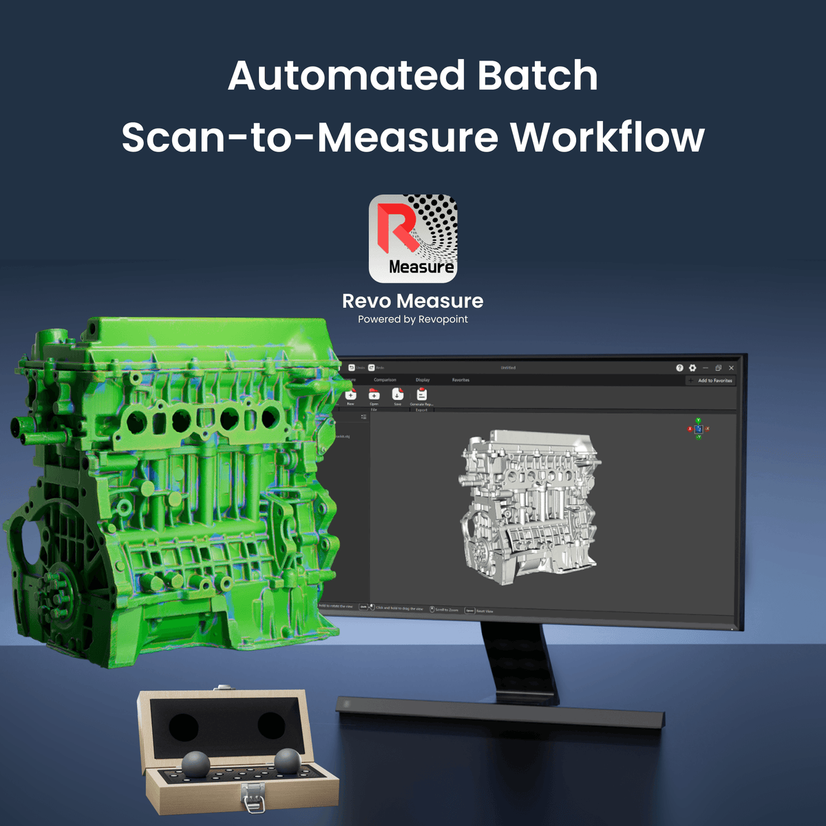 Metrohub 09YU: Robotic Blue Laser 3D Scanning System for High-Precision Scanning & Measurement