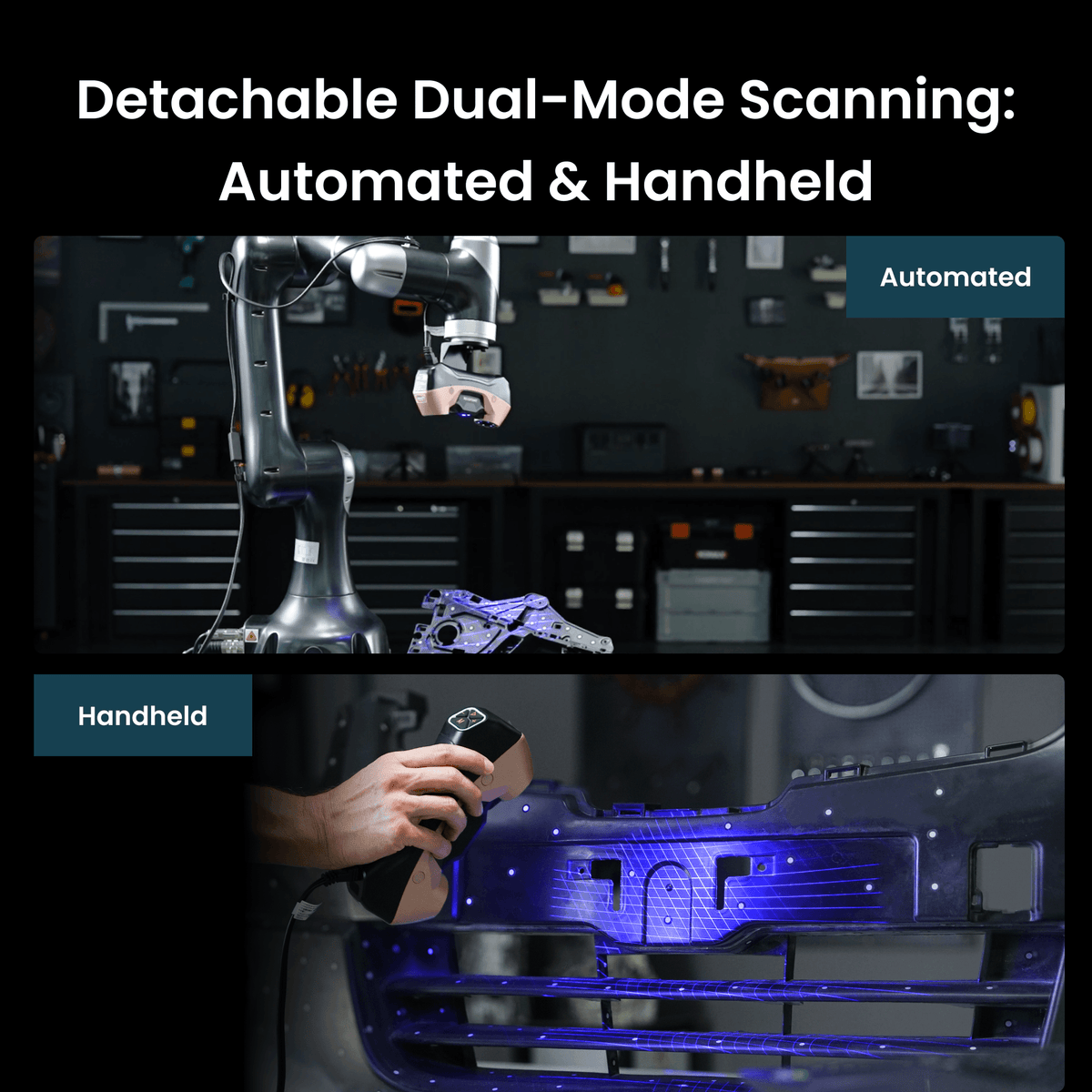 Metrohub 09YU: Robotic Blue Laser 3D Scanning System for High-Precision Scanning & Measurement