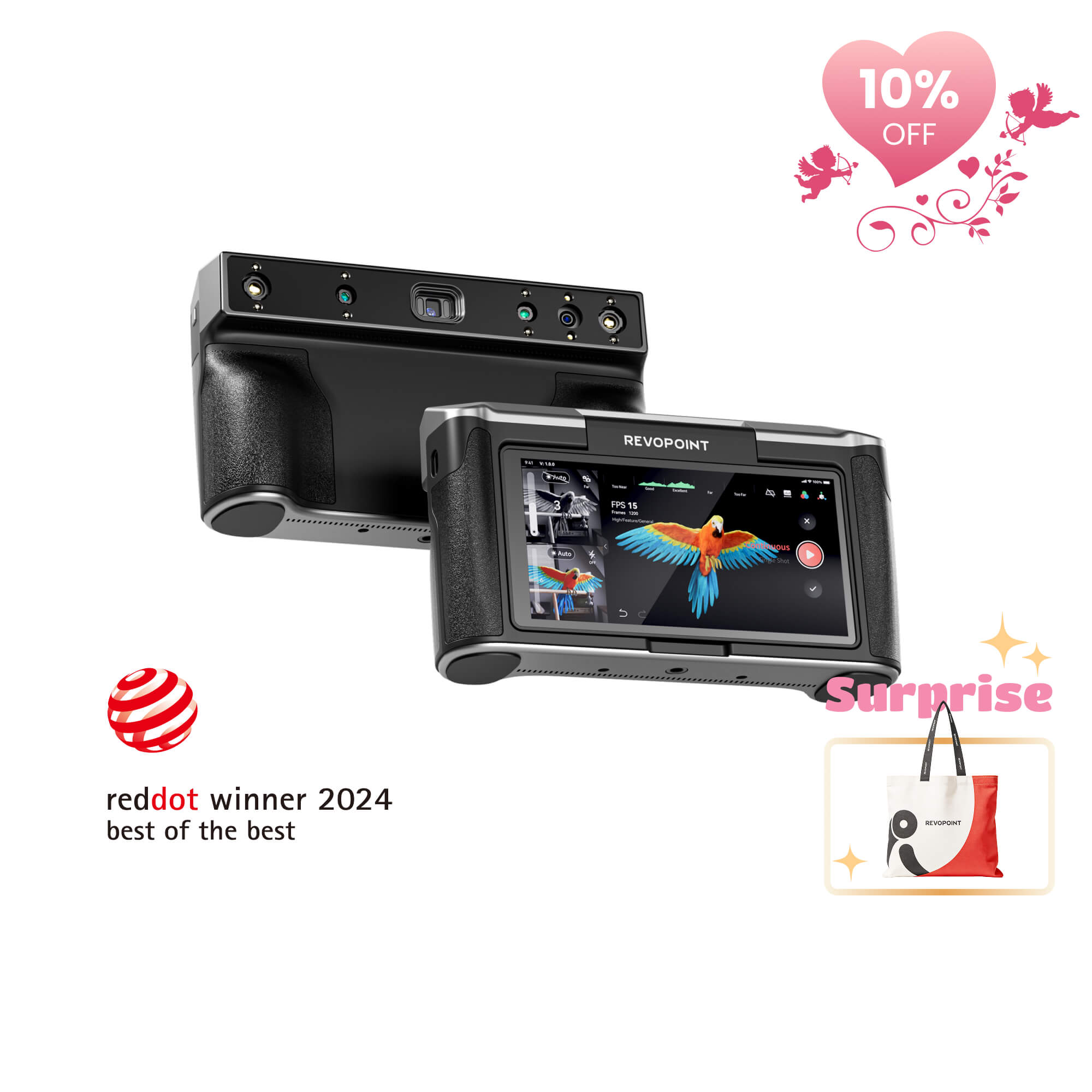 Revopoint MIRACO: Standalone 3D Scanner for Small to Large Objects Scanner