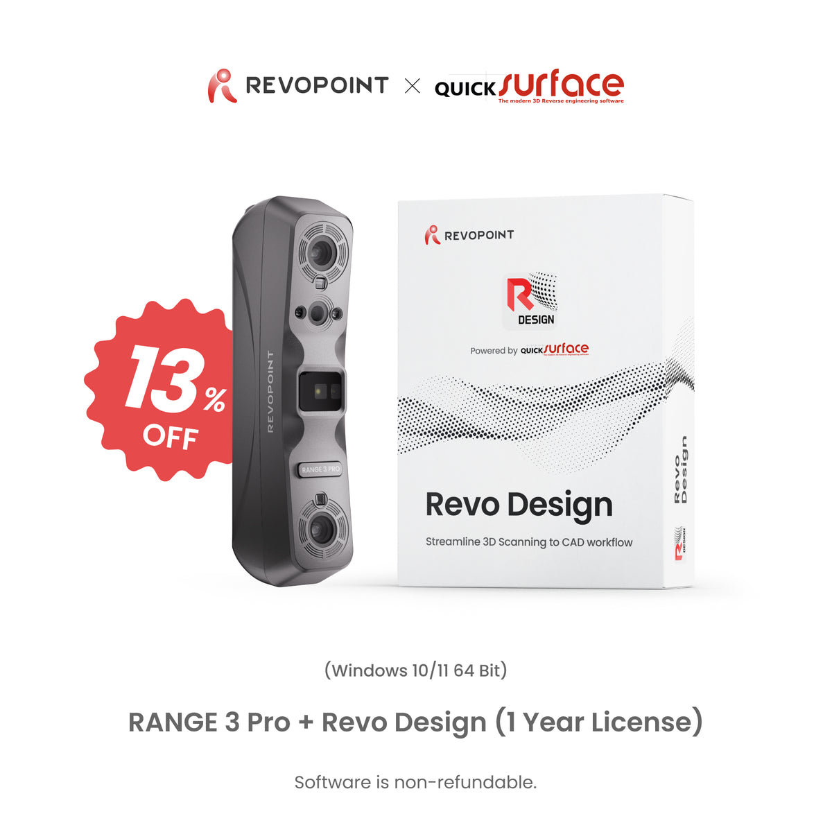 [Pre-order] Revopoint RANGE 3 & RANGE 3 Pro: Wireless VCSEL & Laser 3D Scanner for Small to Large Objects