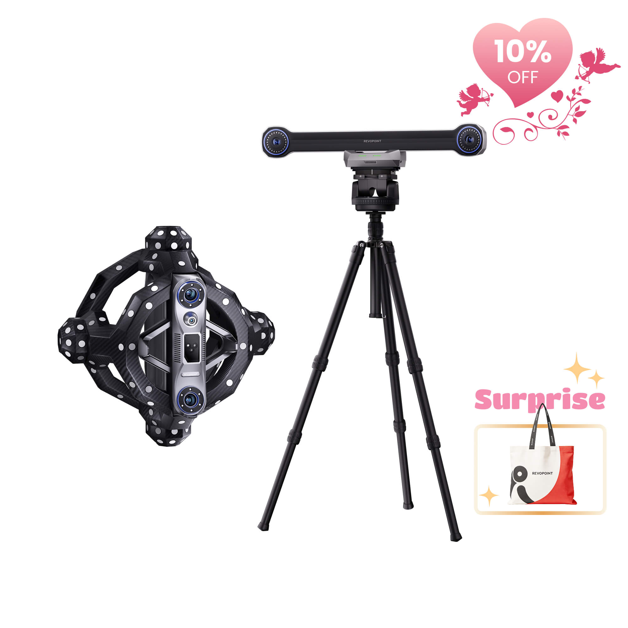 Revopoint Trackit: Optical Tracking 3D Scanner for Marker-free Scans