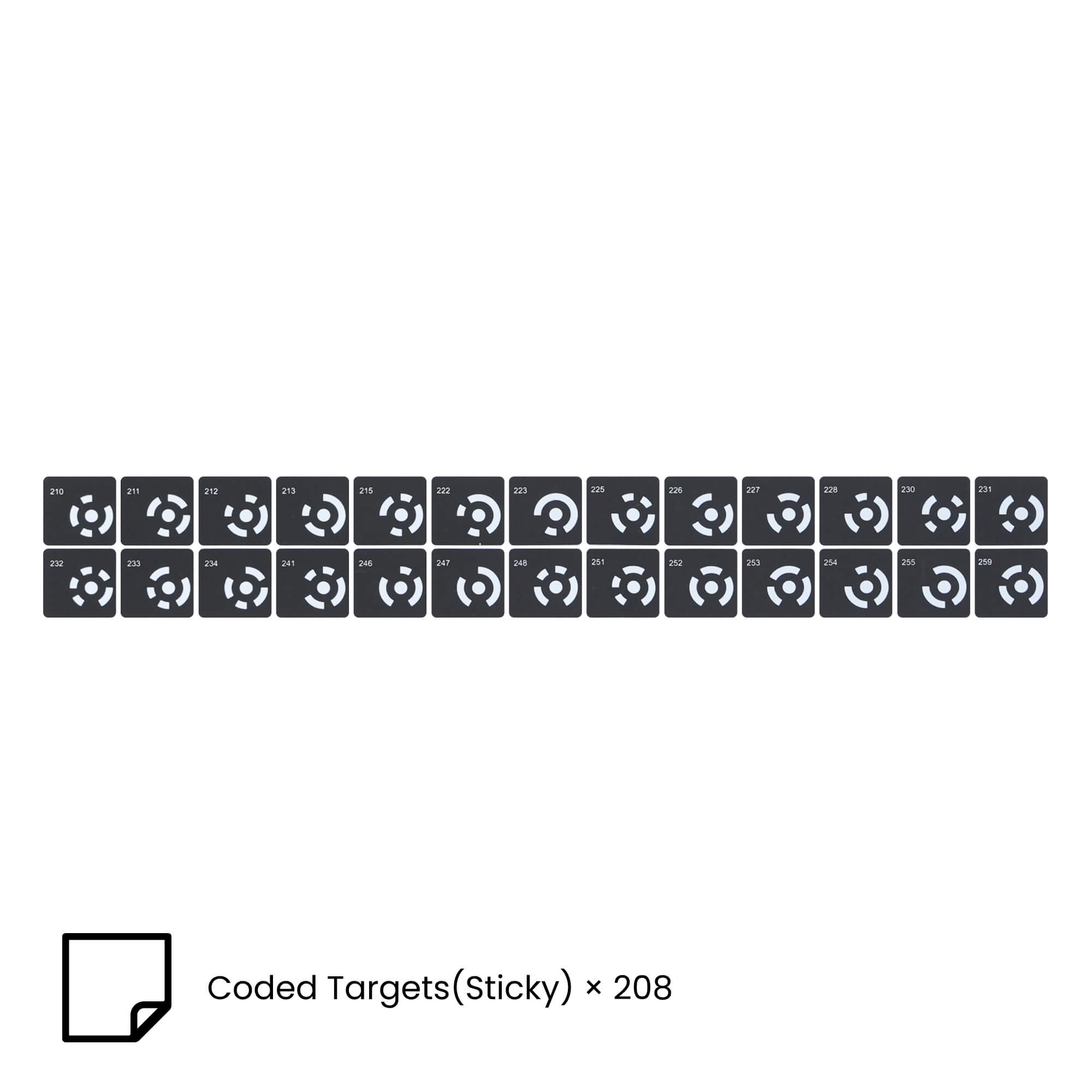 Coded Targets（Sticky）